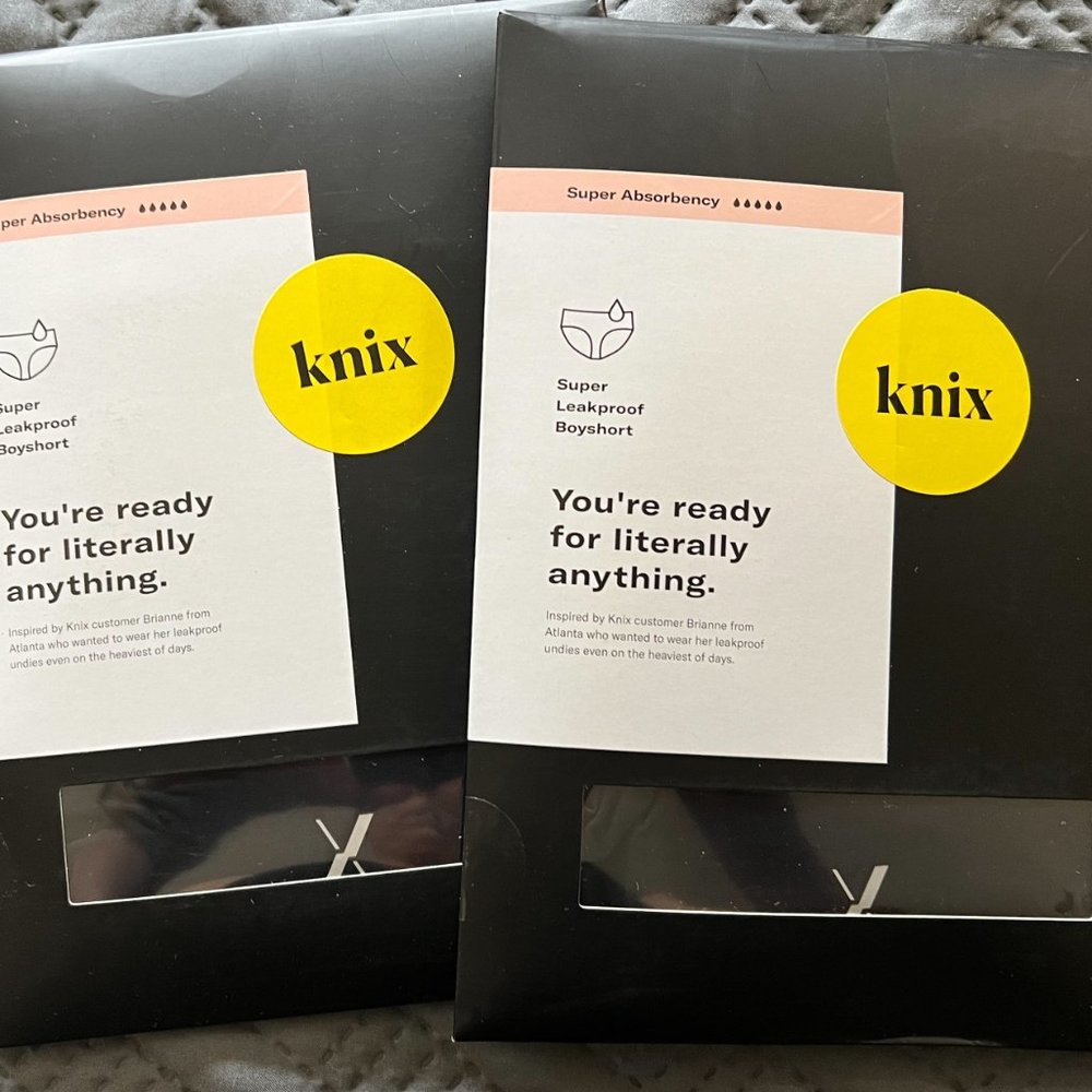 Knix 2 pair Super Absorbency Leakproof Boyshorts - XL